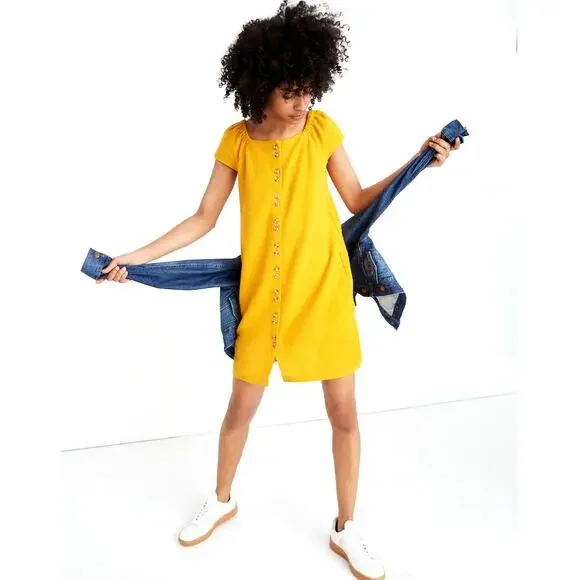 Madewell Textrure & Thread Cap Sleeve Mini Dress - Picture 6 of 6